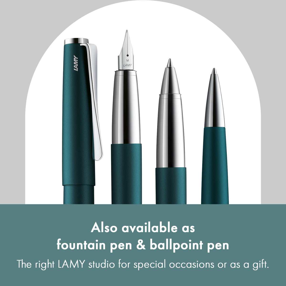 A set of LAMY studio petrol