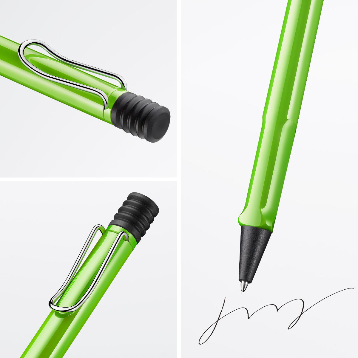 features of LAMY safari green ballpoint pen