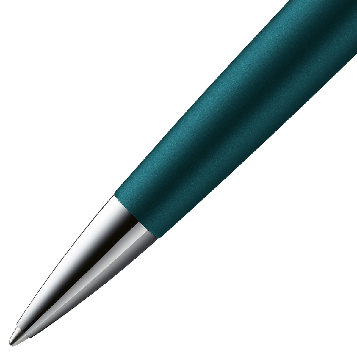 closeup of LAMY studio petrol ballpoint pen