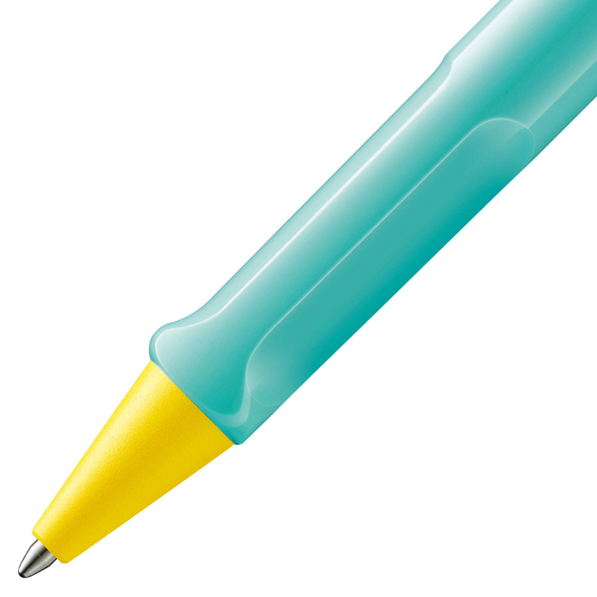 close-up of LAMY safari pina colada ballpoint pen