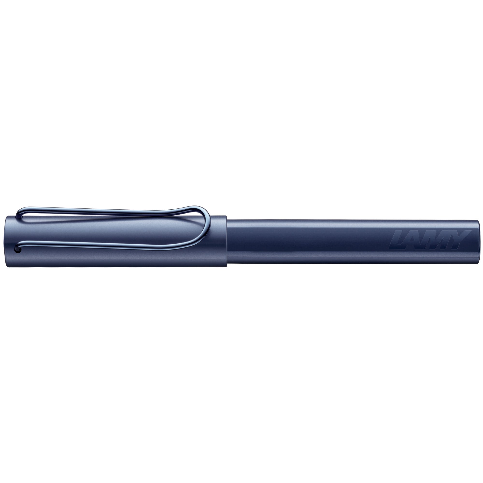 LAMY lx blue rollerball pen with cap closed