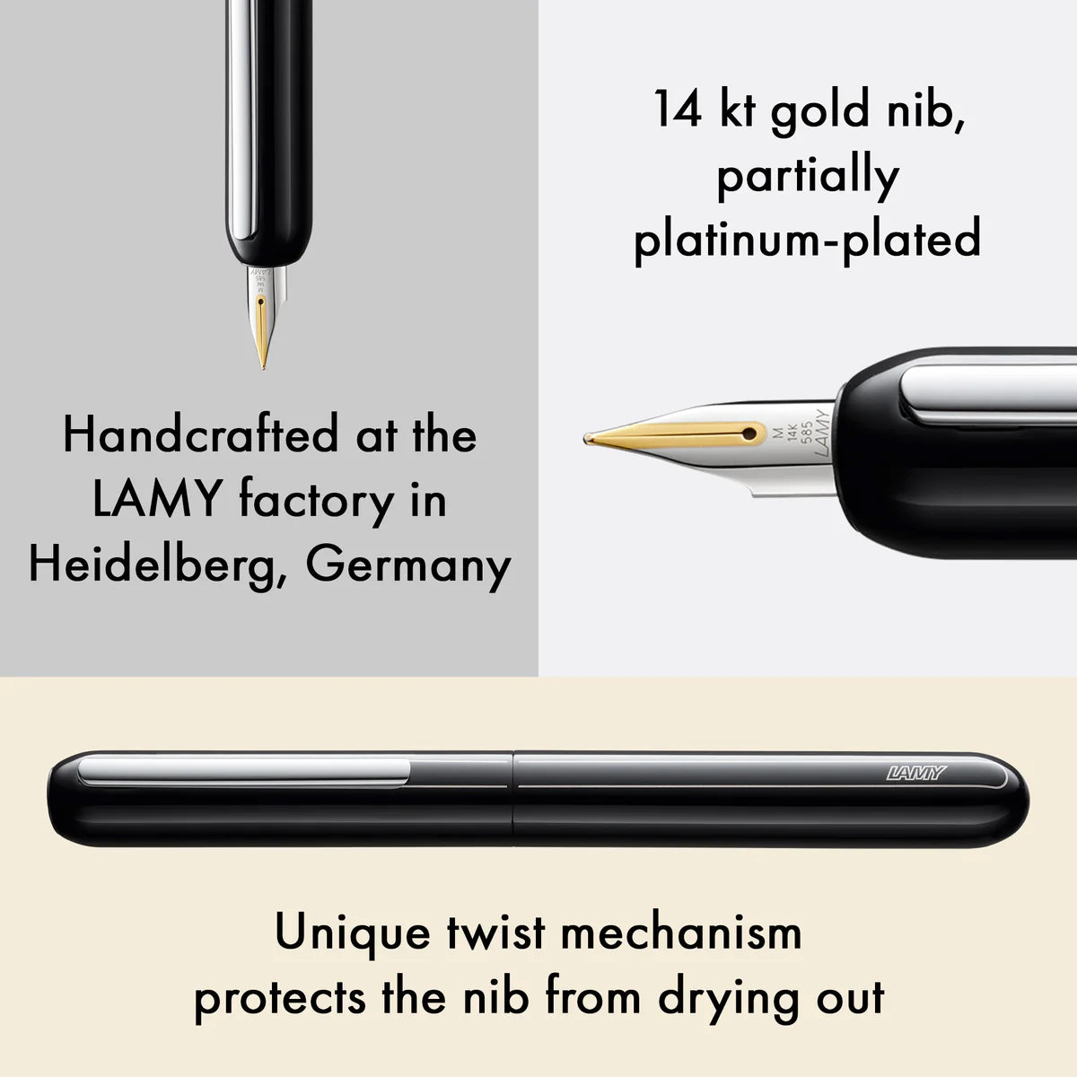 LAMY dialog 3 pianosvart Reservoarpenna