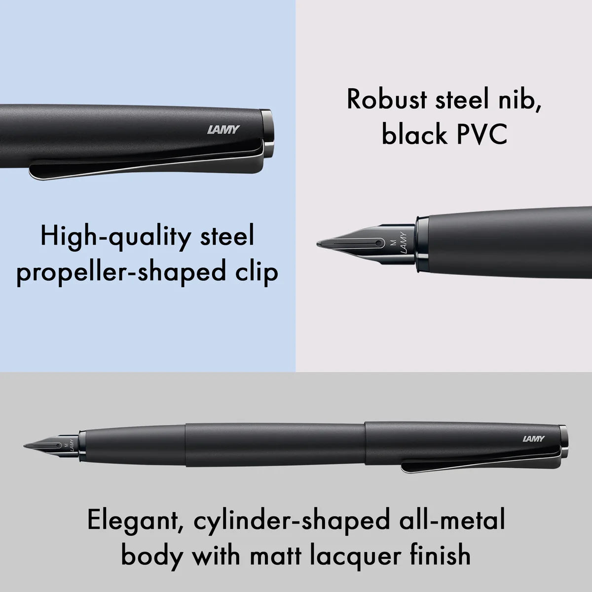 LAMY studio Lx all black Fountain pen