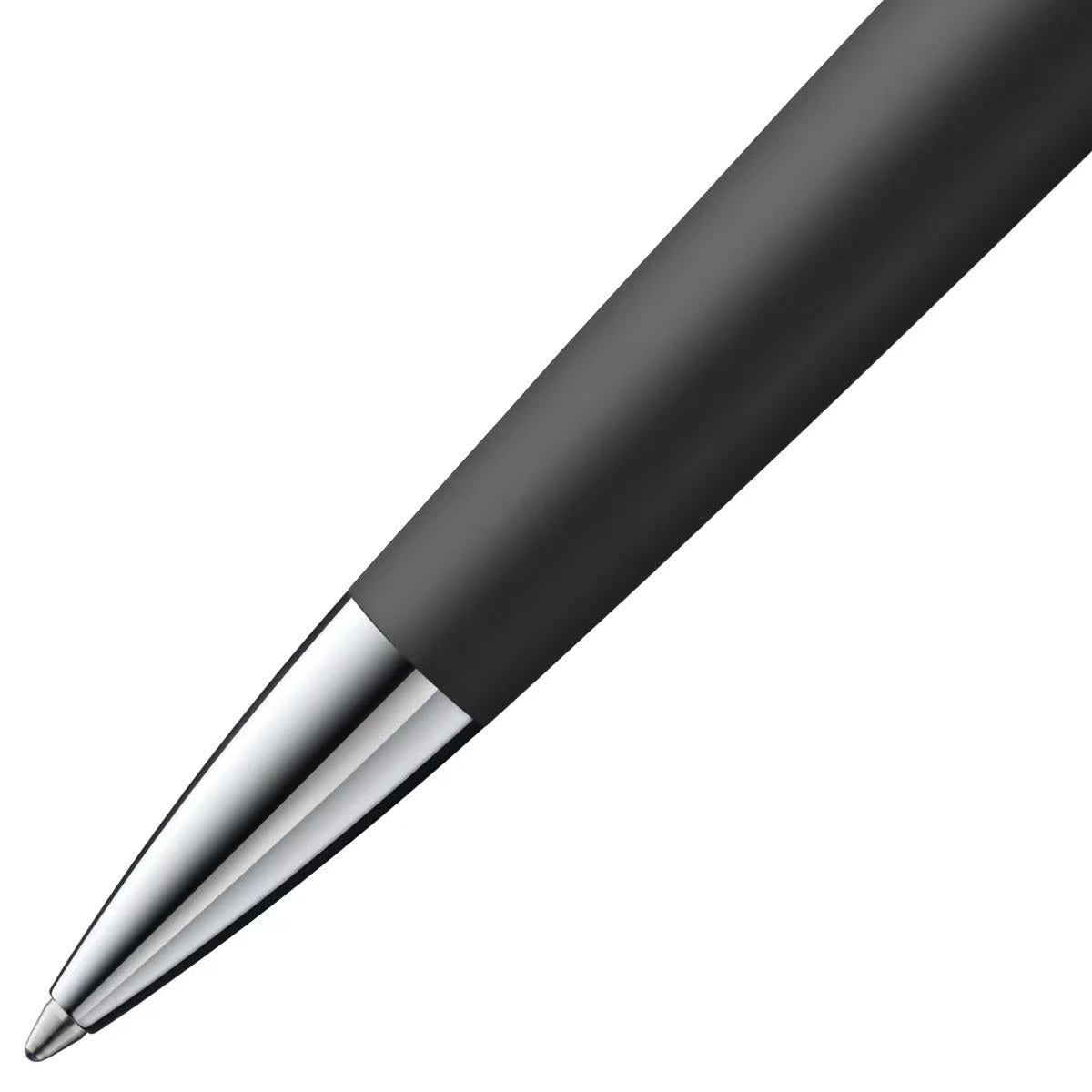 close-up of LAMY studio matt black ballpoint pen