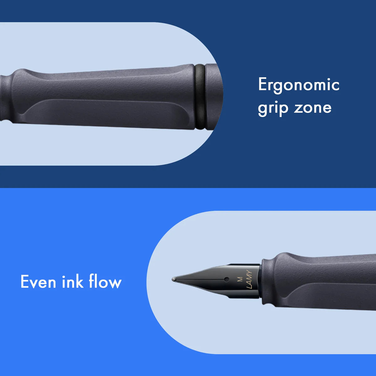 LAMY safari steel black Fountain pen