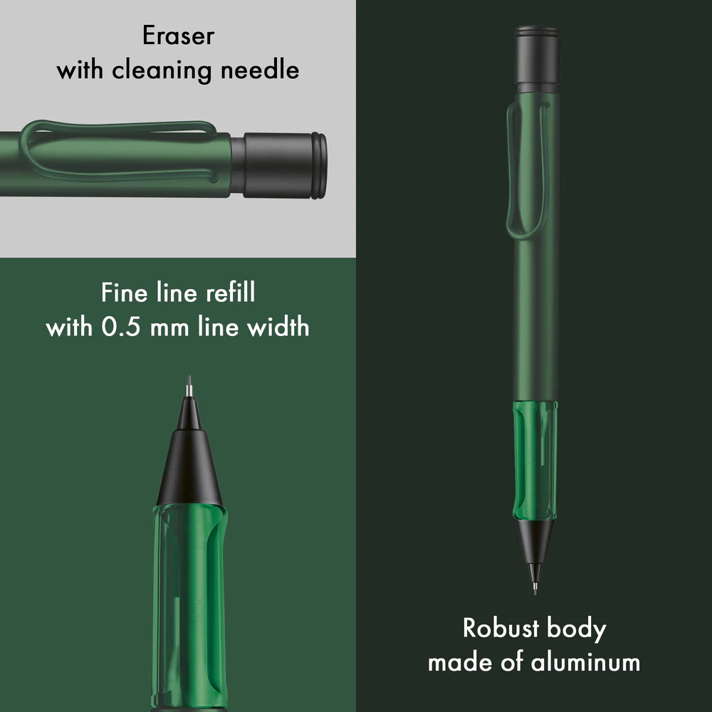lamy al-star pine mechanical pencil with details