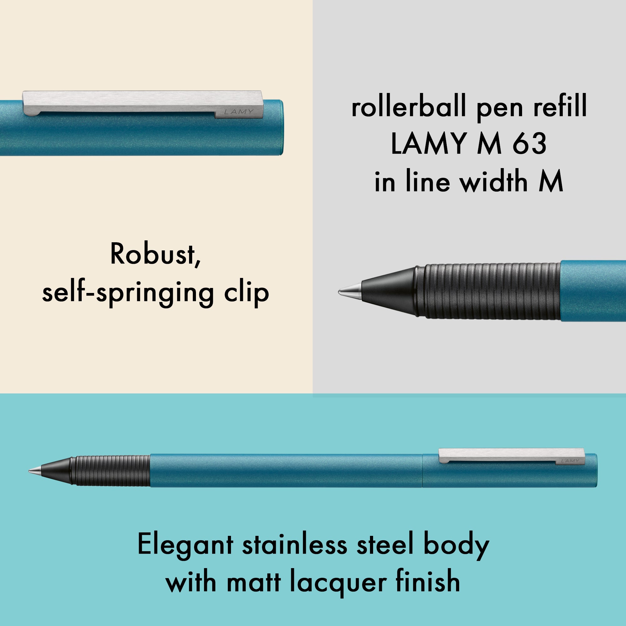 LAMY cp 1 akvamarin Rollerballpenna