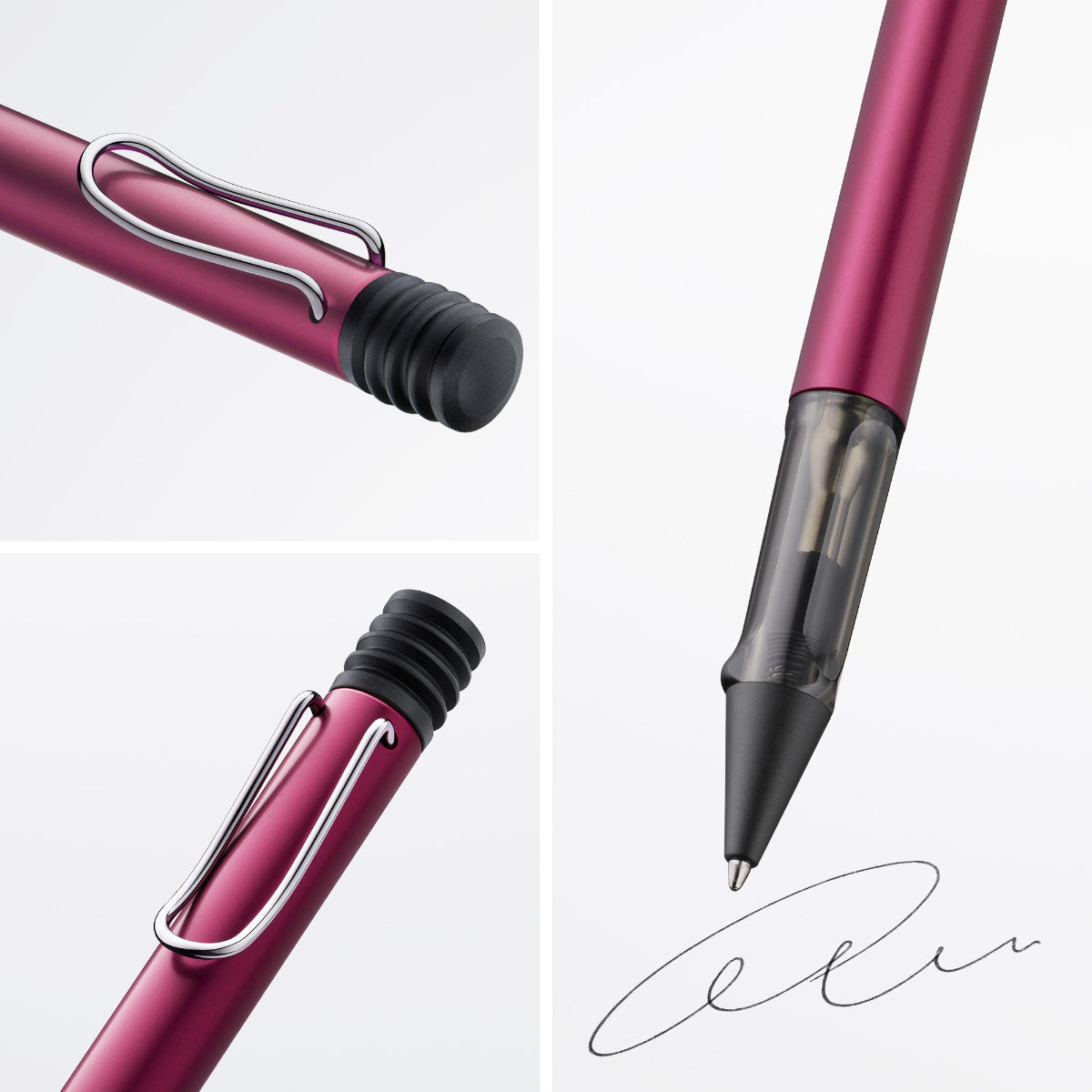 feature images of LAMY Al-star black purple ballpoint pen