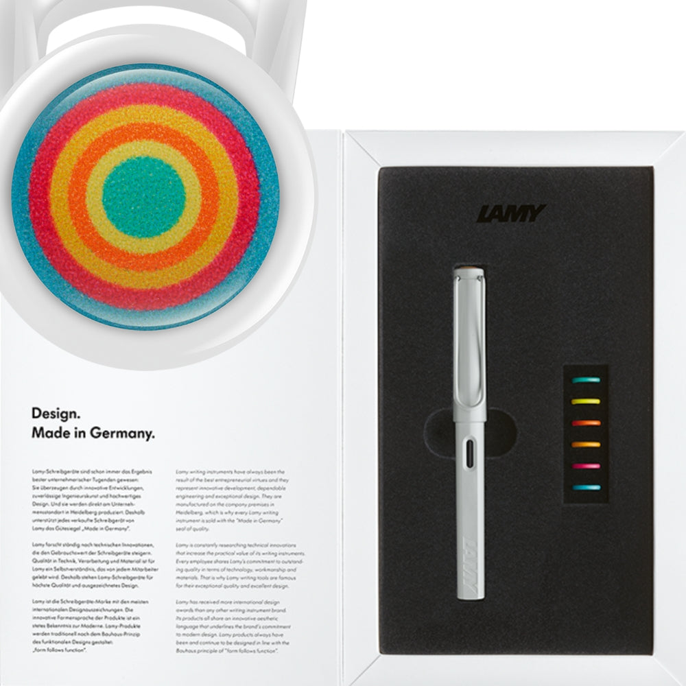 LAMY safari all white multicolor presentset