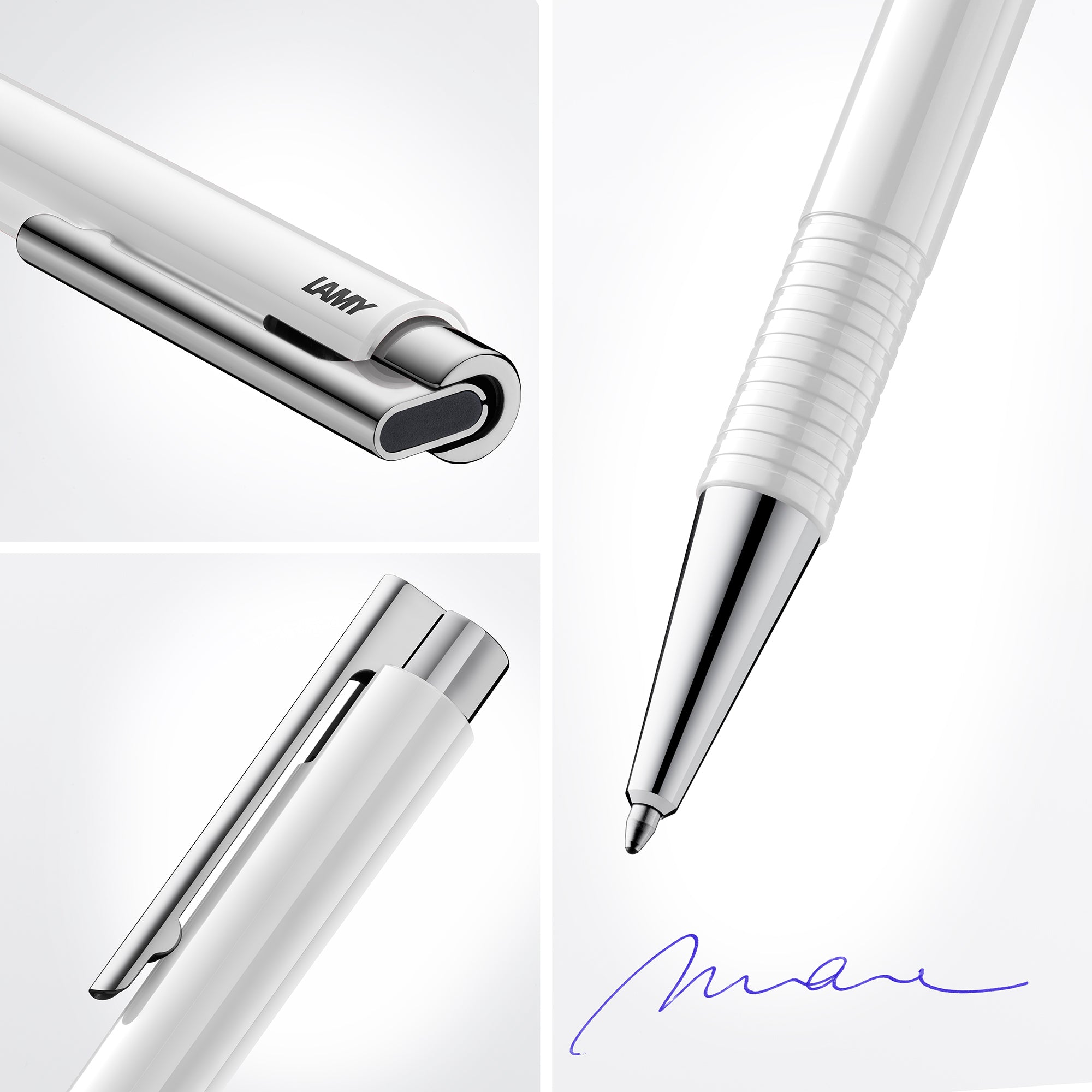 LAMY logo M+ vit kulspetspenna
