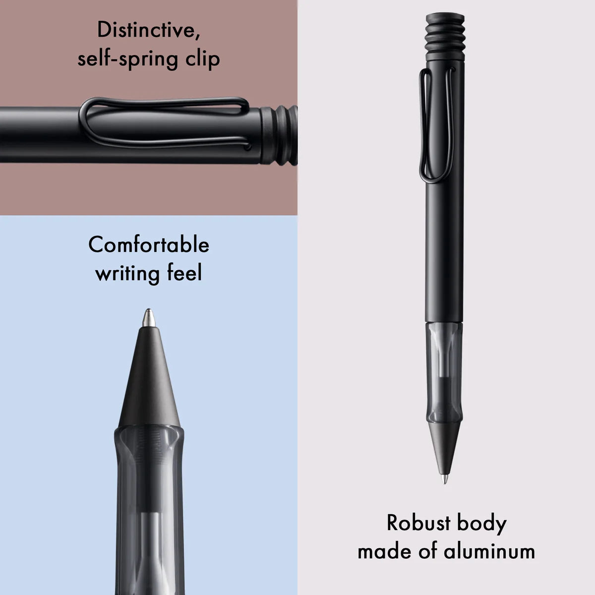 features of LAMY AL-star ballpoint pen black