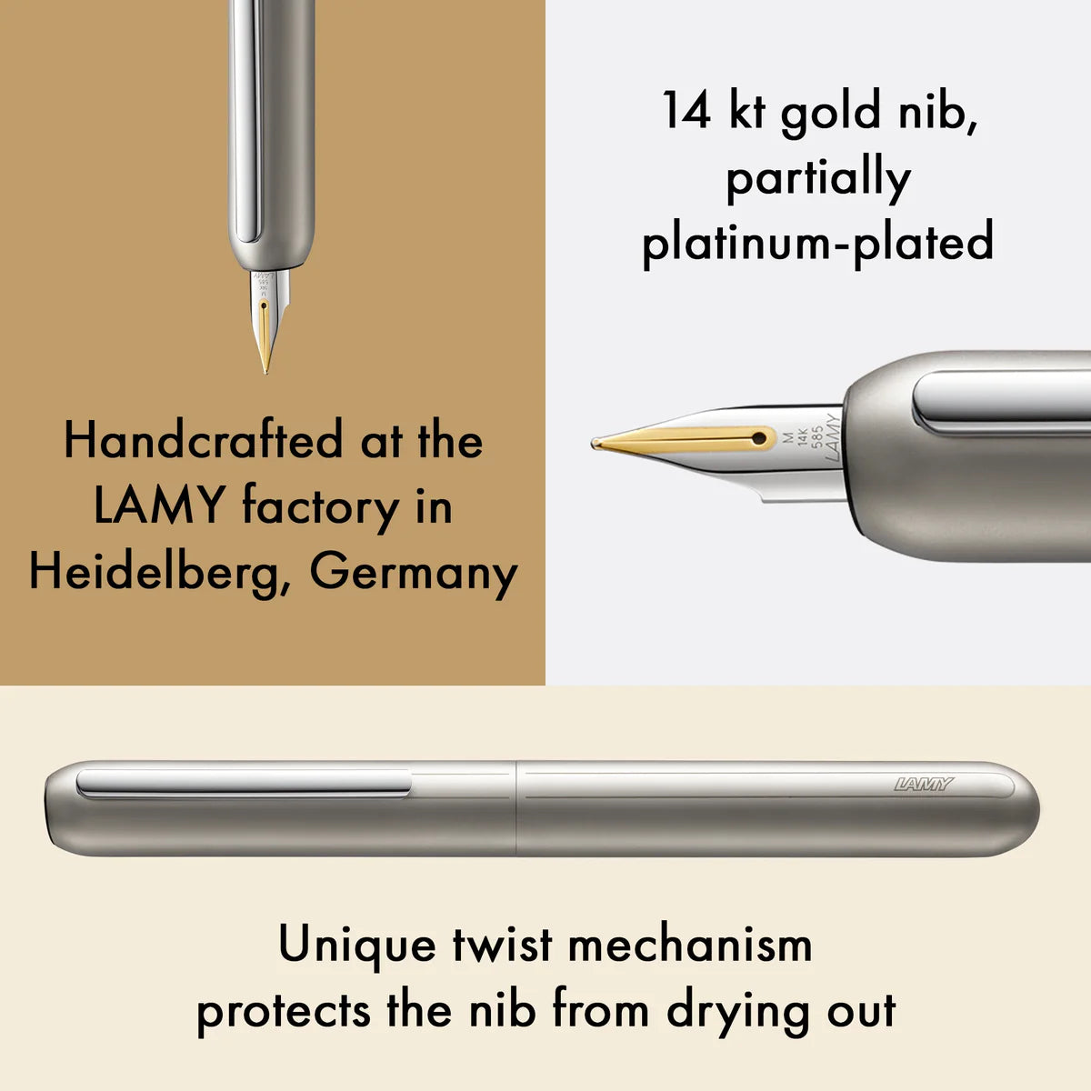 LAMY dialog 3 Palladium Reservoarpenna