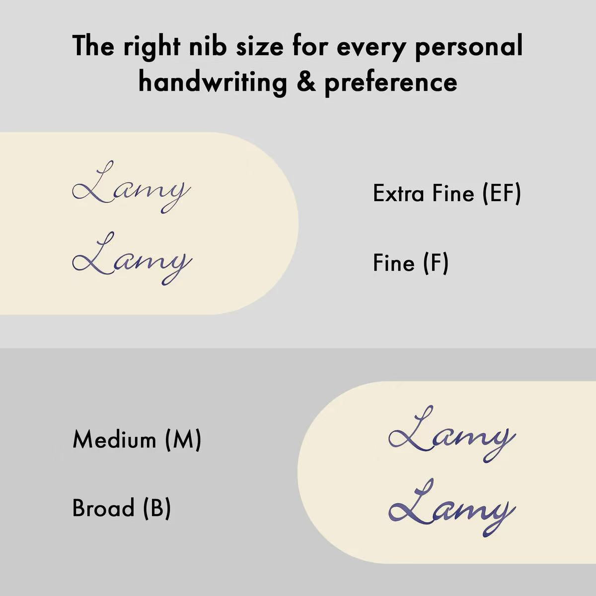 nib size guide for dialog cc all black fountain pen