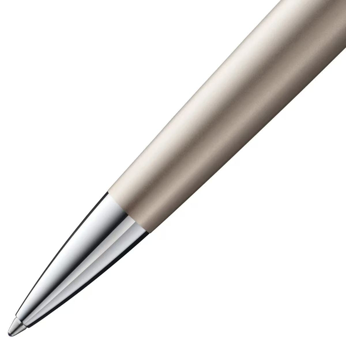Close-up of LAMY studio palladium ballpoint pen