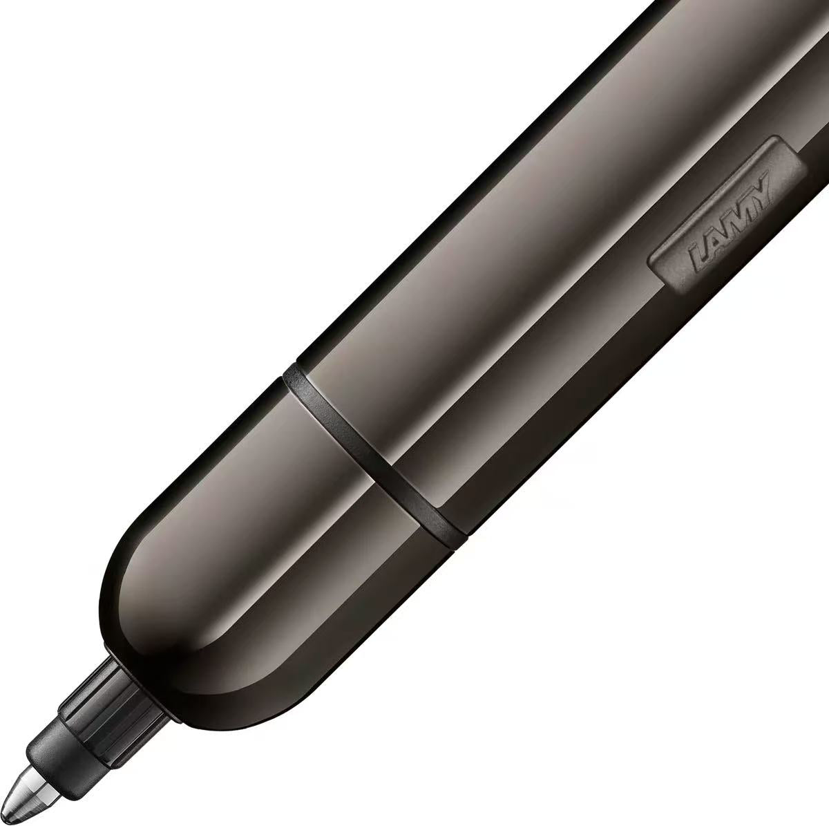 Close-up of LAMY pico lx ruthenium gift set