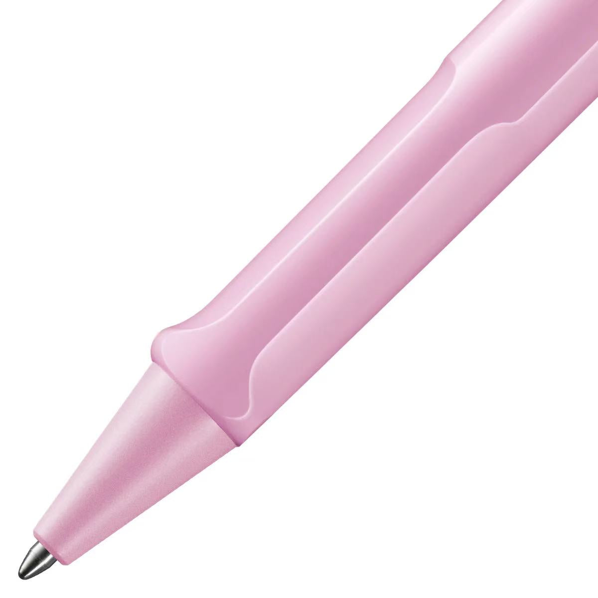 close-up pf LAMY safari light rose ballpoint pen