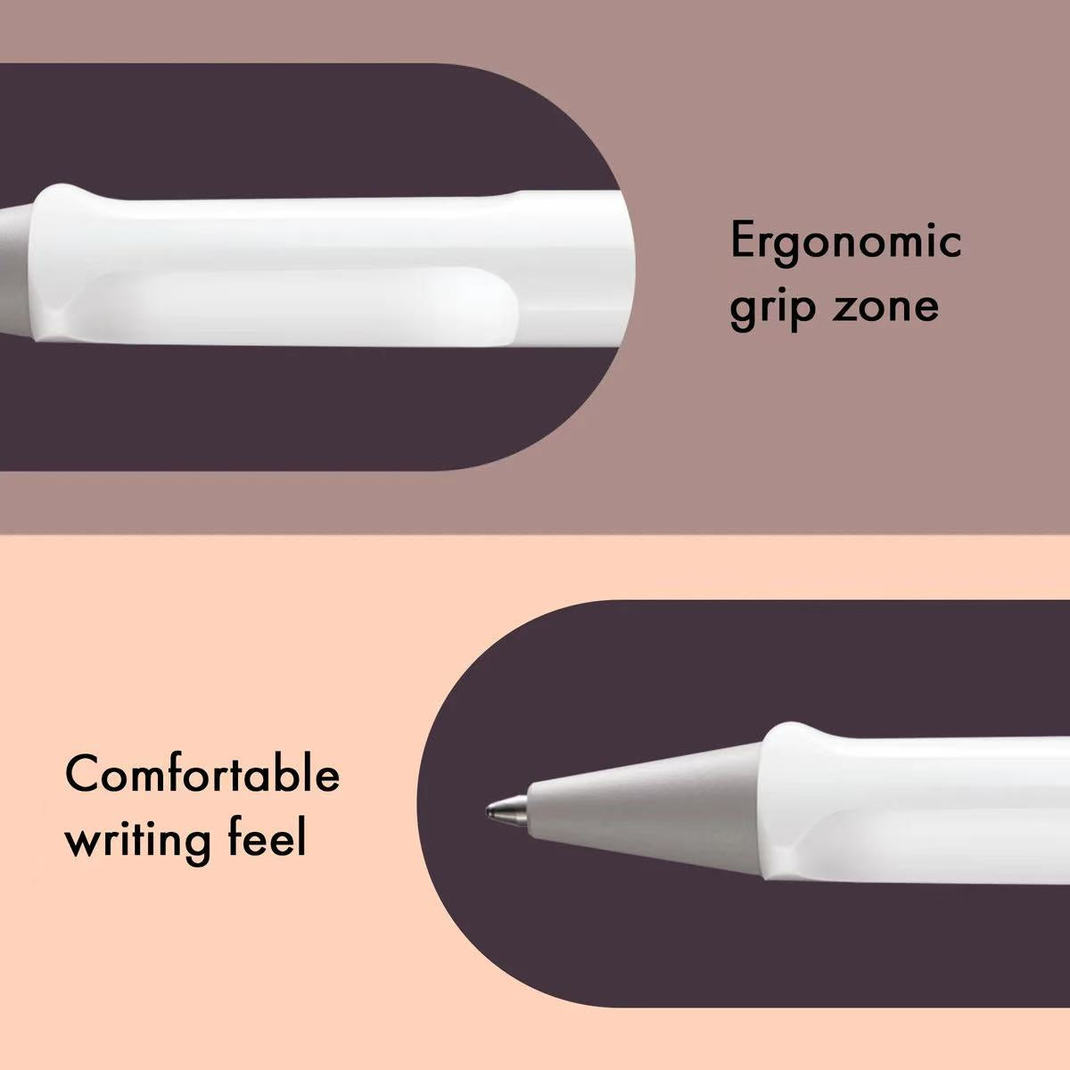 features of LAMY safari shiny white ballpoint pen